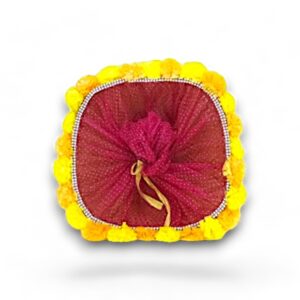 MAND VIERKANT BLOEMEN RAND 44/44CM