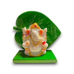 GANESH MET BLAD BEELD 9/9cm