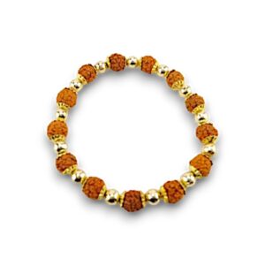 ARMBAND RUDRAKSH GOLD CAP