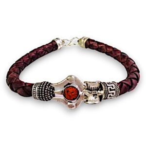 ARMBAND TRISHUL DAMRU ZILVER