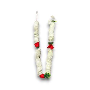 BLOEM SLINGER WIT MET ROZEN 160CM