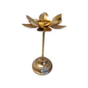 LOTUS THEELICHTHOUDER STAAND GOUD 18X30CM
