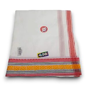 DHOTIE WIT GEKLEURDE RAND 4.5MTR