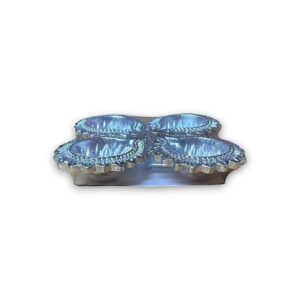 DIA ZILVER SET 4 STUKS 11 CM BOX 45