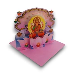 DIWALI KAART 3D LAXMI 10STUKS