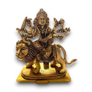 DURGA MATA BEELD GOUD 13 CM