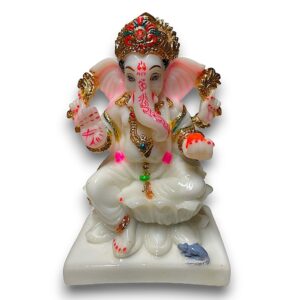 GANESH BEELD WIT 17 CM