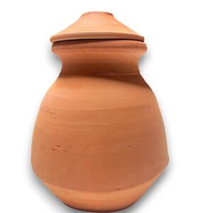 KLEI URN MET DEKSEL 20 CM