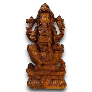 GANESH BEELD WOOD H62/B29/L12 CM