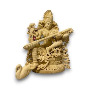 SARASWATI BEELD EXCLUSIVE IVORY LOOK H90/B62/L30 CM