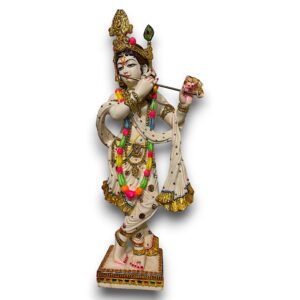 KRISHNA BEELD WITH FLUTE  H 95/B40/L18 CM