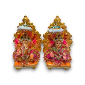 LAXMI GANESH SET KLEI 14CM CLAY
