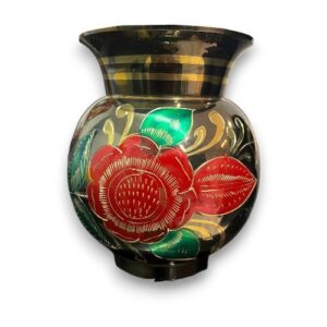 LOTA ZWART MET ROOSJES 12CM