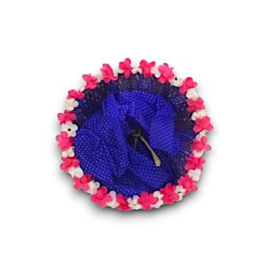 MAND ROND BLAUW BLOEMEN RAND 31 CM