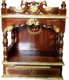 SPECIAL TEAK V STRAIGHT MANDIR 75CM HIGH 30CM DEEP