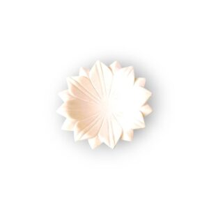 URLI LOTUS 15CM WIT MARMER SCHAAL