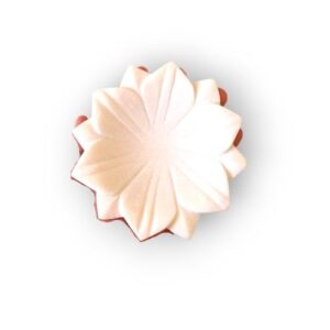 URLI LOTUS 23CM WIT MARMER SCHAAL