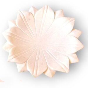 URLI LOTUS 30CM WIT MARMER SCHAAL