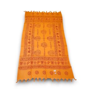 OM SHAWL ORANGE  (100 X 175 CM )