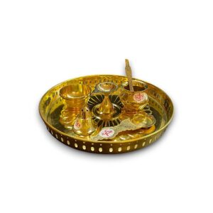 POOJA THALI SET 10PCS LUXURY