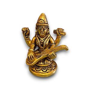 SARASWATI BEELD GOUD 7 CM