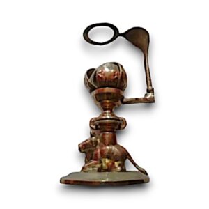 SHIVA LINGAM HOUDER BRASS COMPLEET
