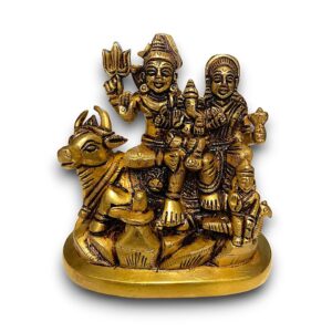 SHIVA PARIVAR GOUD BEELD 11 CM