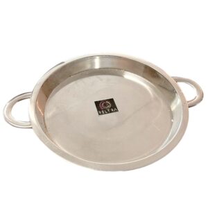 TAWA (ROTI PLAAT) DIEP MET HANDVAT (31X31X4,5CM) STEEL