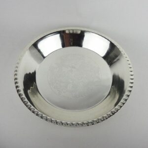 THALI STEEL SILVER 28 CM