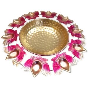 LOTUS THEELICHT HOUDER SCHAAL URLI 43X43 CM