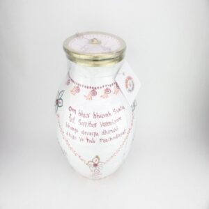 URN KLEI MET DEKSEL 24CM