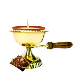 DIA HOUDER MET HOUTEN HANDVAT 29CM