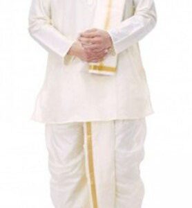 DHOTIE GOUD WIT KANT EN KLAAR 90CM