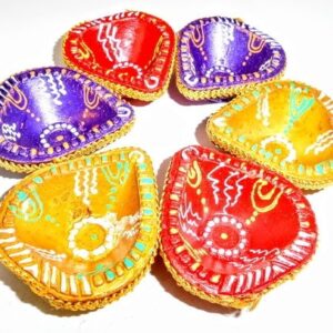 DIA KLEUR HART 6.5 CM SET VAN 6