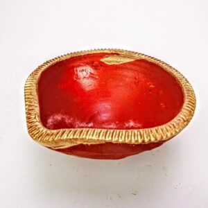 DIA KLEI ROOD GOUD RAND 12CM