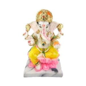 GANESH BEELD LOTUS 17CM