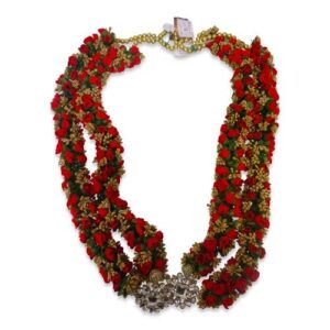 WARMALA GARLAND MIX ROOD/GOUD 60CM PER STUK