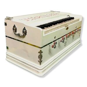 HARMONIUM WHITE  Deluxe 9 stop -3,5 OCT  BHARAT KINGS