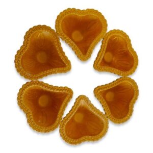 DIA HARTVORMIGE DIA GOUD 7.5CM 6 STUKS