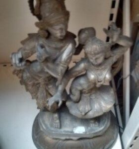 KRISHNA RADHA ANTIEK 30CM