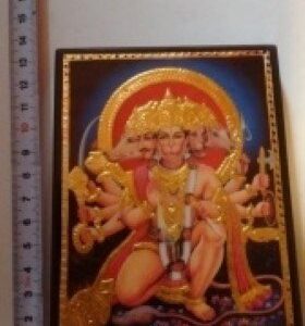 HANUMAN PANCH MUKHI LIJST 13CM