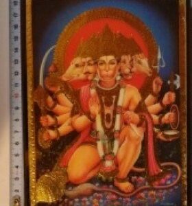 HANUMAN PANCH MUKHI LIJST 18CM