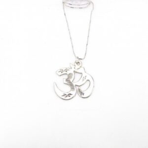 KETTING HANGER AUM ZILVER GROOT