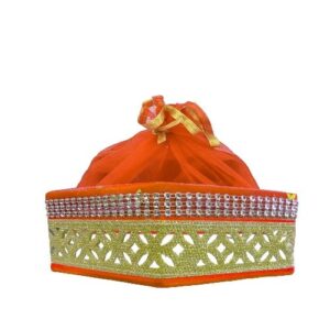 ORANJE DECORATIE MANDJE 26 CM