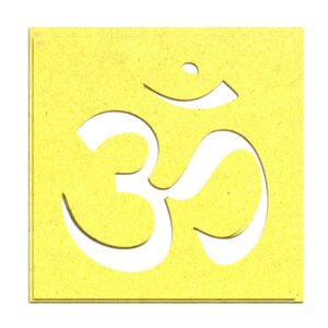 RANGOLI STENCIL OHM 15/15CM