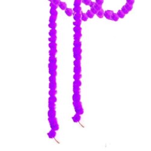 PAARS BLOEM SLINGER MALA POM POM 130CM