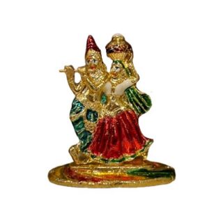 KRISHNA RADHA BEELD KLEUR 6CM