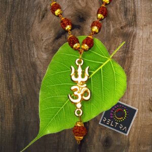 TRISHUL MET OHM RUDRAKSH KETTING