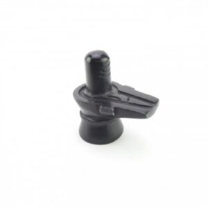 SHIVA LINGA ZWART MARMER 10CM LUX