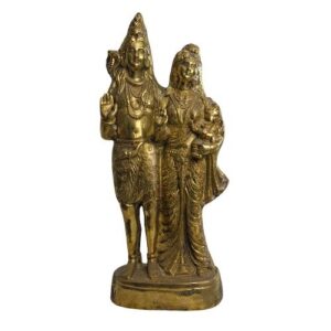 SHIVA PARVATI BEELD KOPER
